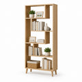 Bibliothèque ouverte en MDF décor chêne 80 x 30 x 180 cm